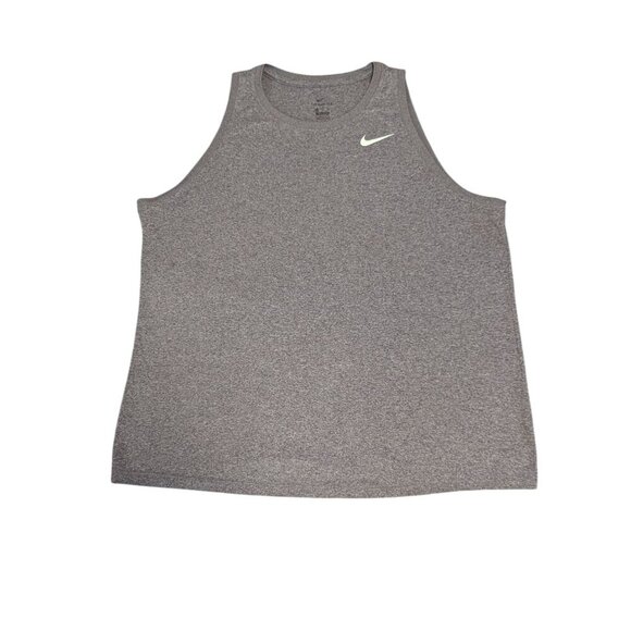 The Nike Tee Dri Fit Tank Muscle Shirt Size XL Women High Neck Activewear - Picture 2 of 8